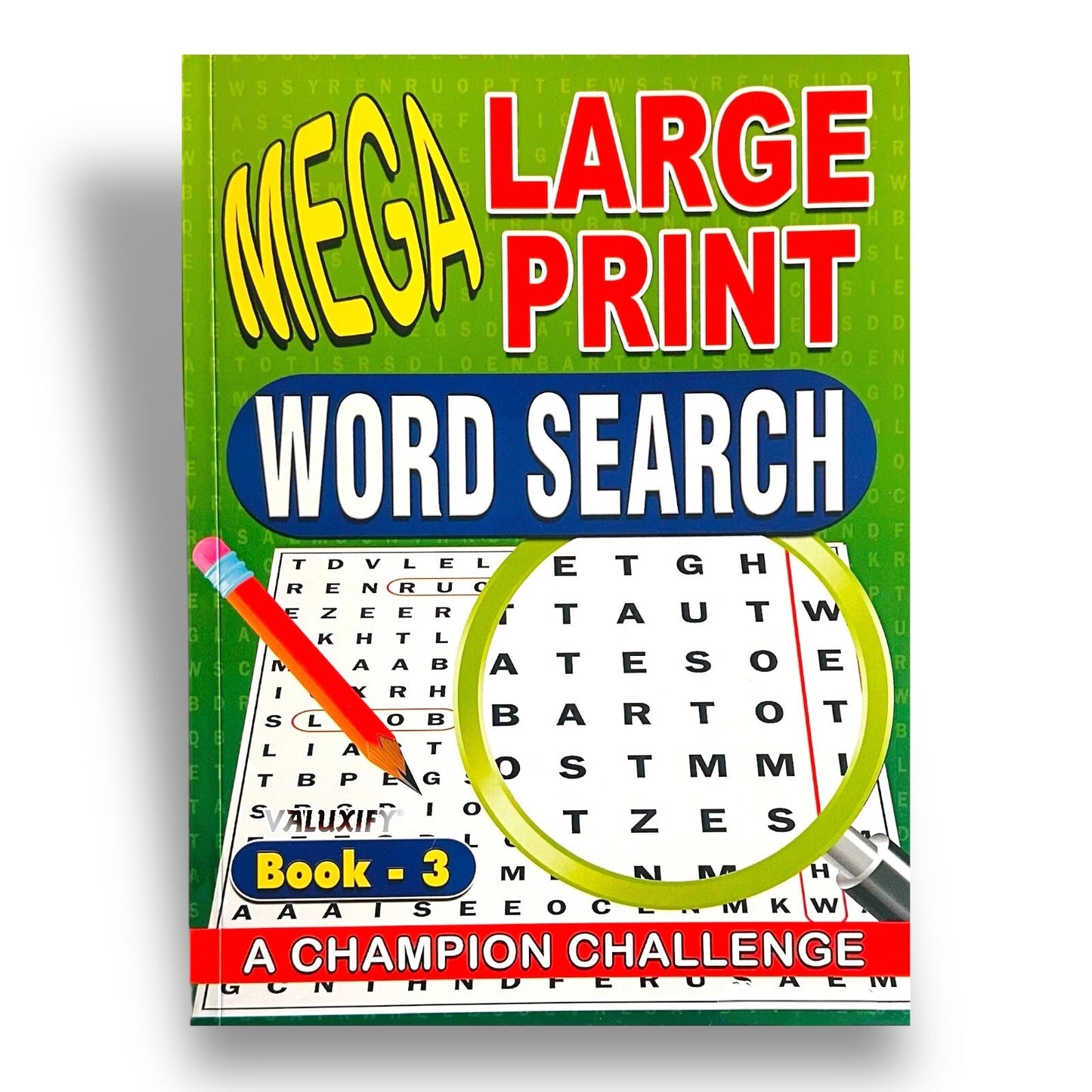 A4 Mega Puzzle Large Print Word Search Puzzle Book Books 120 BRAIN PUZZLES