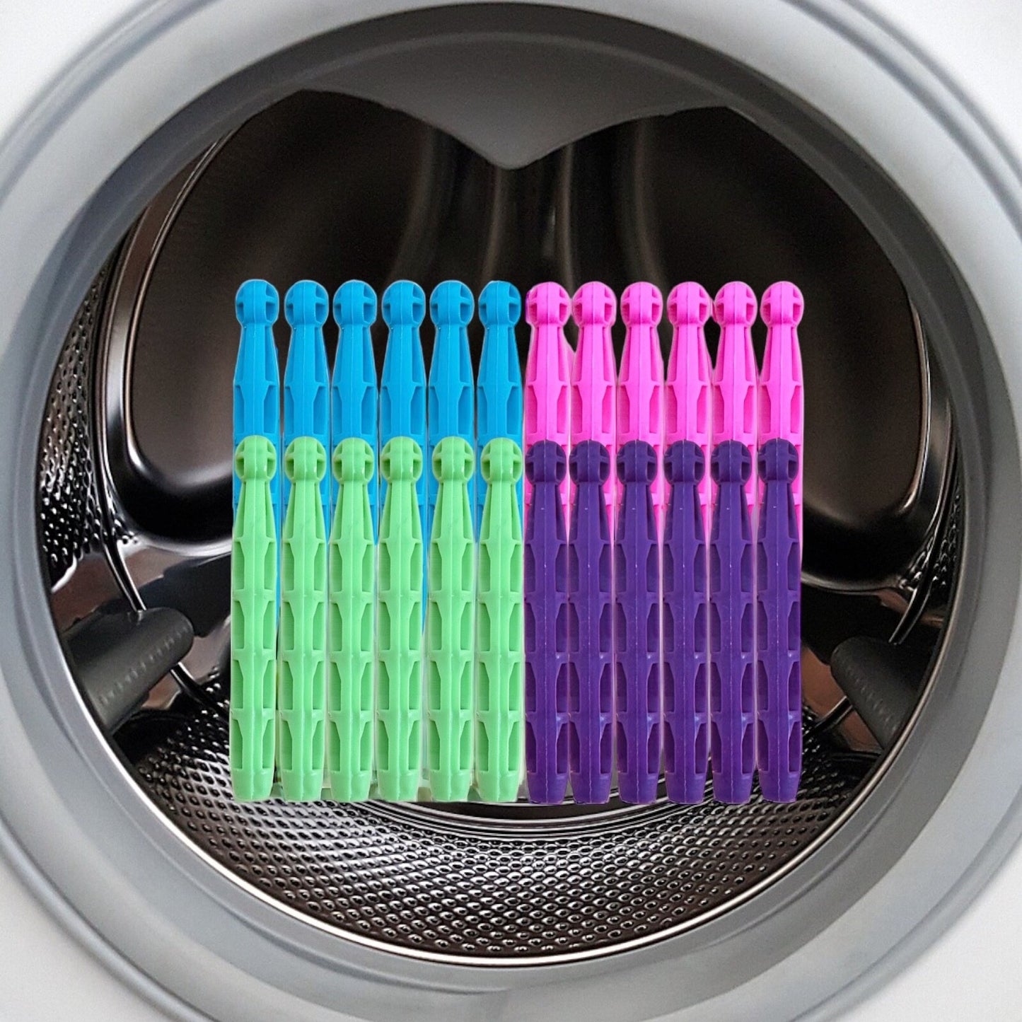 Dolly Peg Super Strong plastic Clothes Pegs Clip Washing Line Airer Dry Line 24