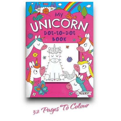 2 | Dot to Dot | Kids Colouring Books | Mermaid Unicorns | Puzzle Activity A4