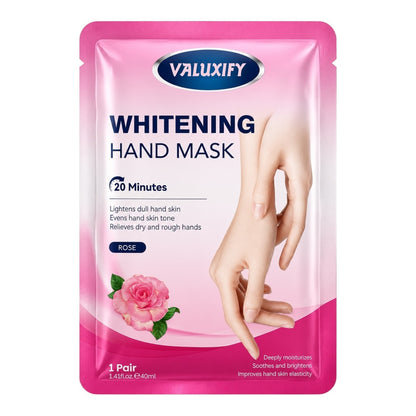 Rose Hand Mask Whitening Moisturising Gloves Dry Cracked Hands Repair Hydrating