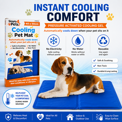 2x Pets Self Cooling Mat Bed Pet Dog Cat Heat Relief Non-Toxic Summer Bed Small