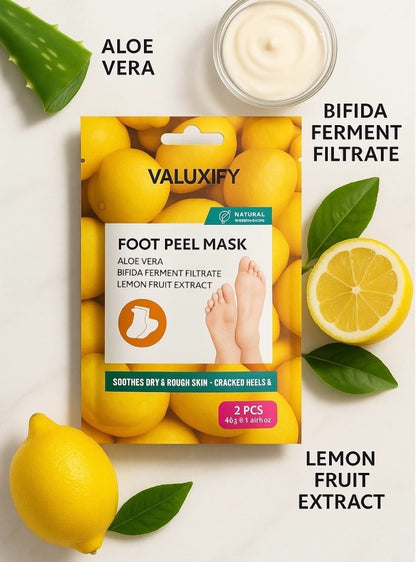 2 Exfoliating Lemon Foot Peel Masks