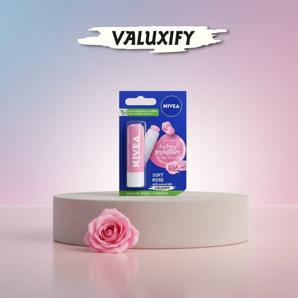 Nivea Lip Care Balms Soft Rose-4.8g - Providing Long-Lasting Hydration