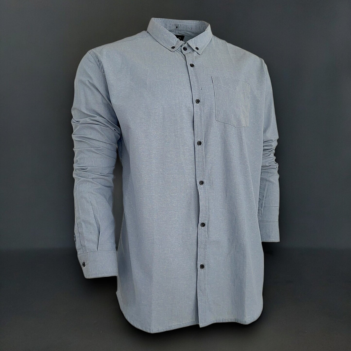 Men's Long Sleeves Shirt Solid Classics Work Office Casual Outdoor Party