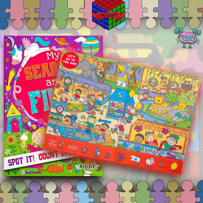 Search & Find  Kids Children Kids Activity Books My  Puzzles Fun 2 Books A4