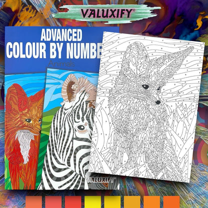 3X COLOUR BY NUMBERS ADULT COLOURING BOOKS ANTI-STRESS MIND RELAING COLOURS