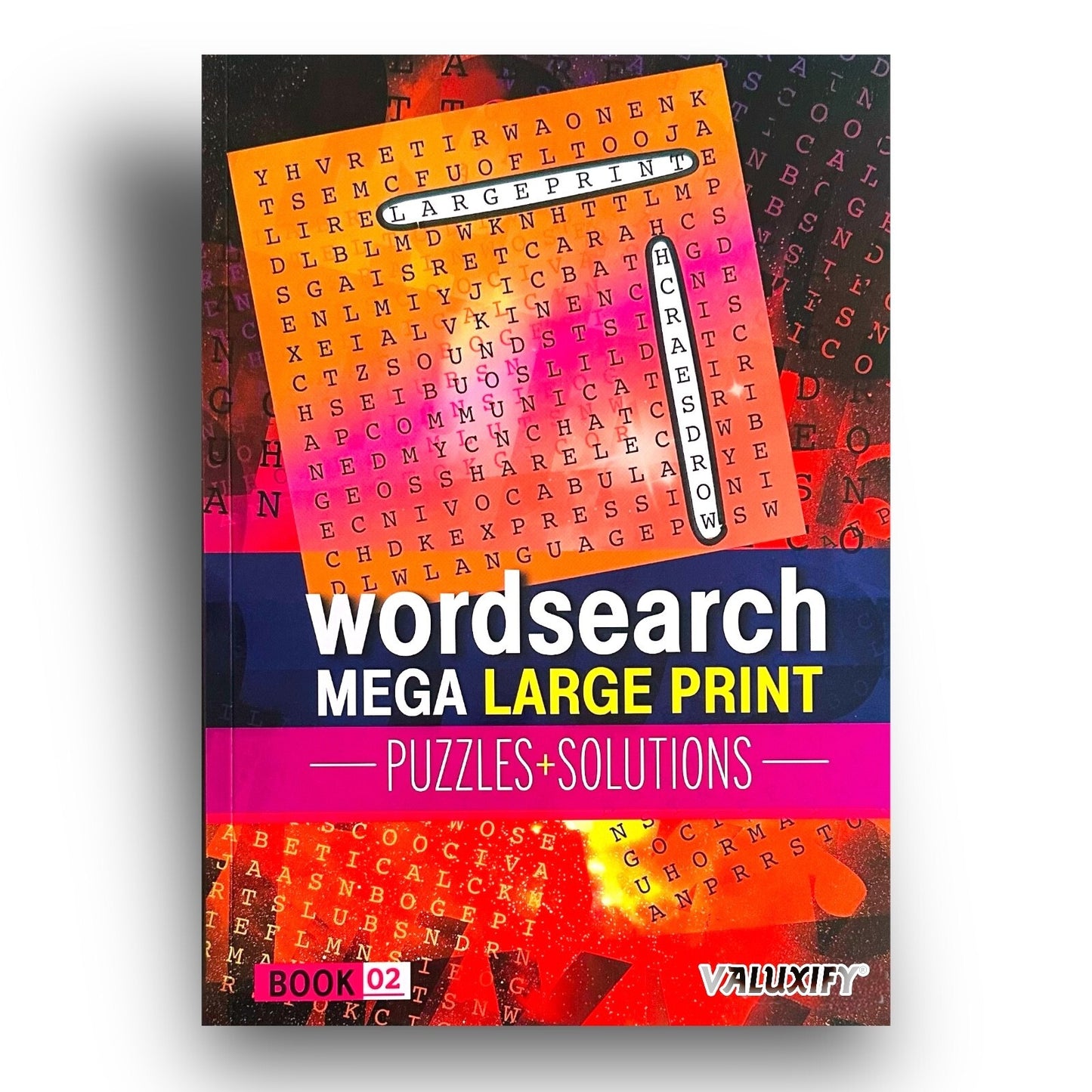 2 A4 Quiz Puzzle Mega Large Print Word Search Books Wordsearch Puzzle Book Adult