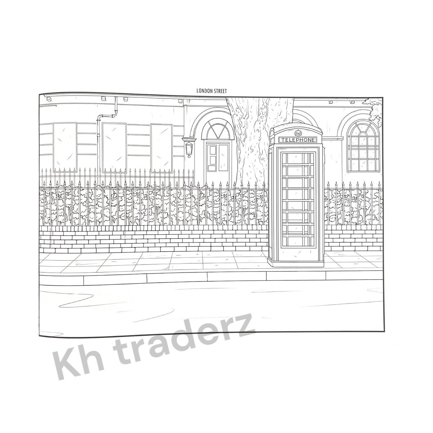 Famous Places London Colouring Book