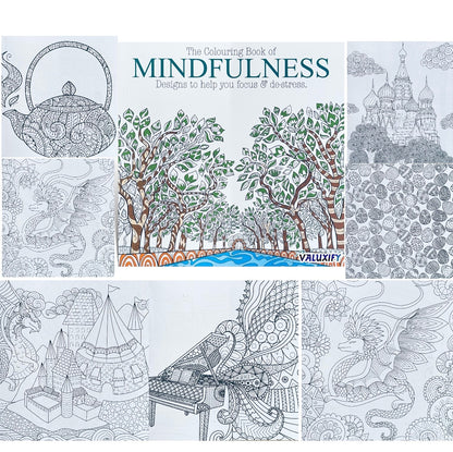 2 | Advanced Adult Colouring Book Anti Stress Relaxing Colour Therapy Mind Relax