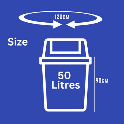 45 Swing Bin Liners 50ltr Tie Handles Odor Neutralizing Random Scent