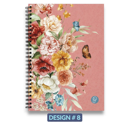 Spiral Notebook Lined Writing Pad 72 Pages Polypropylene Cover School 20x28cm