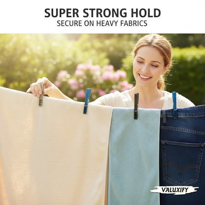 36 72 108 216 Super Strong Clothes Pegs Metal Spring Heavy Duty Washing Line Peg