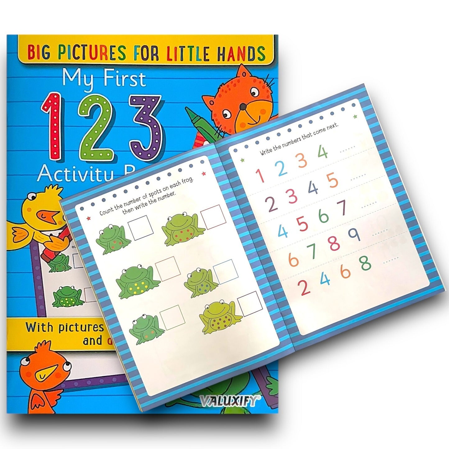 3 X KIDS ACTIVITY FIRST LEARNING BOOKS NUMBERS SHAPES LETTER COPY TRACE