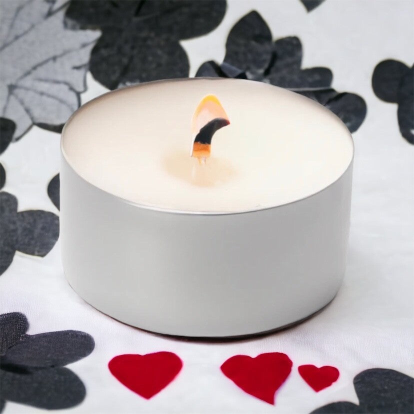 Opella 40 Unscented Tea Lights Candles 8 Hours Burn Time