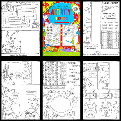 Kids Childrens Activity Book Puzzles Journey Travel Colouring Games