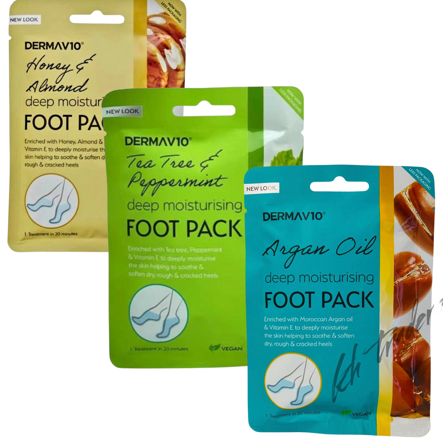 3x Derma Moisturising Foot Socks
