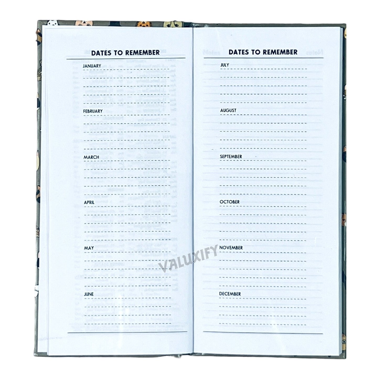 2025 Diary Slim Size Week to View 2025 Diaries Full Year Organiser Planner