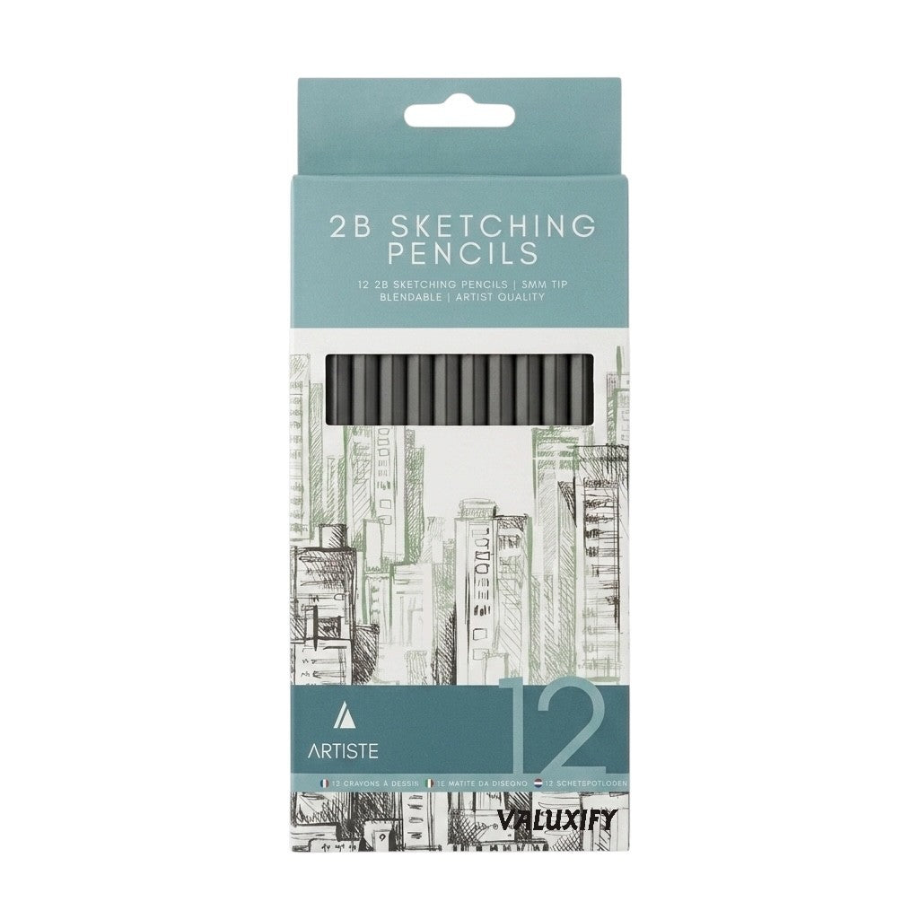 Sketching Pencils 12 Pack 6B-6H 2B 2H-8B  Charcoal Pencils Artist Set Art Craft