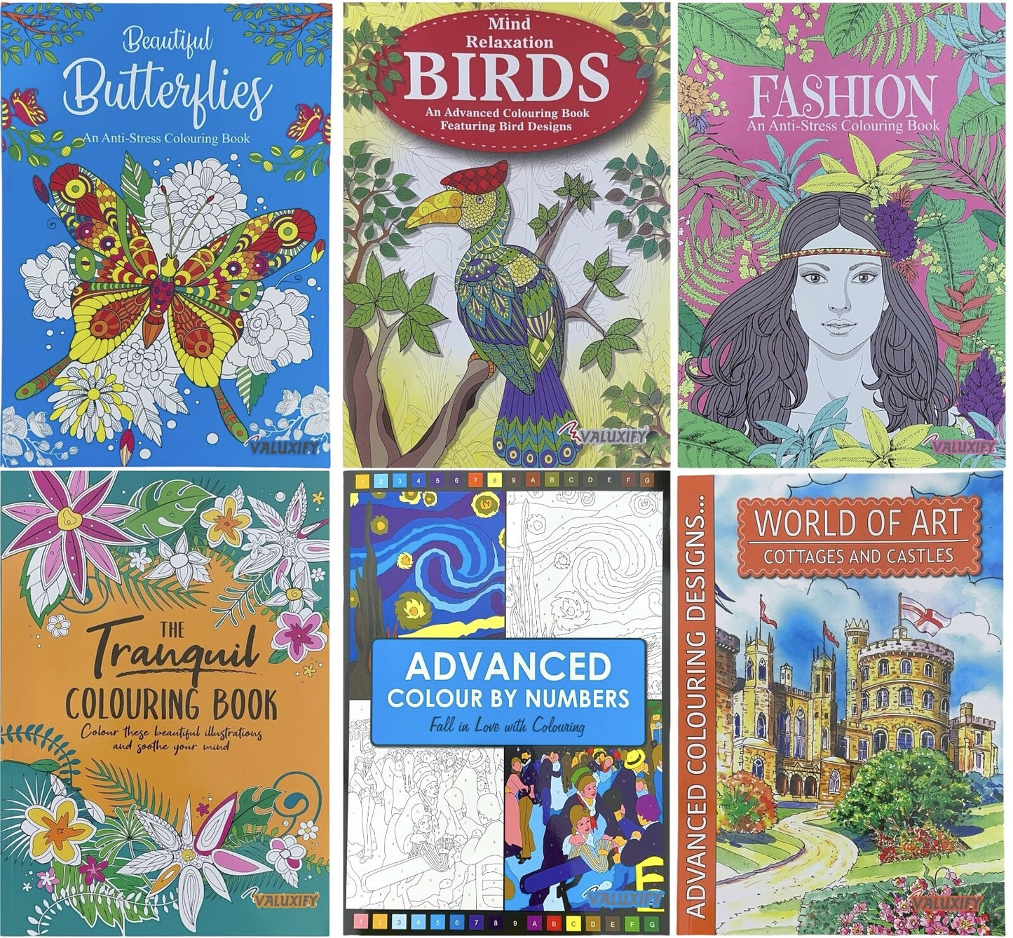 Adult & Teen Advanced Colouring Books – Stress Relief Art Therapy Patterns