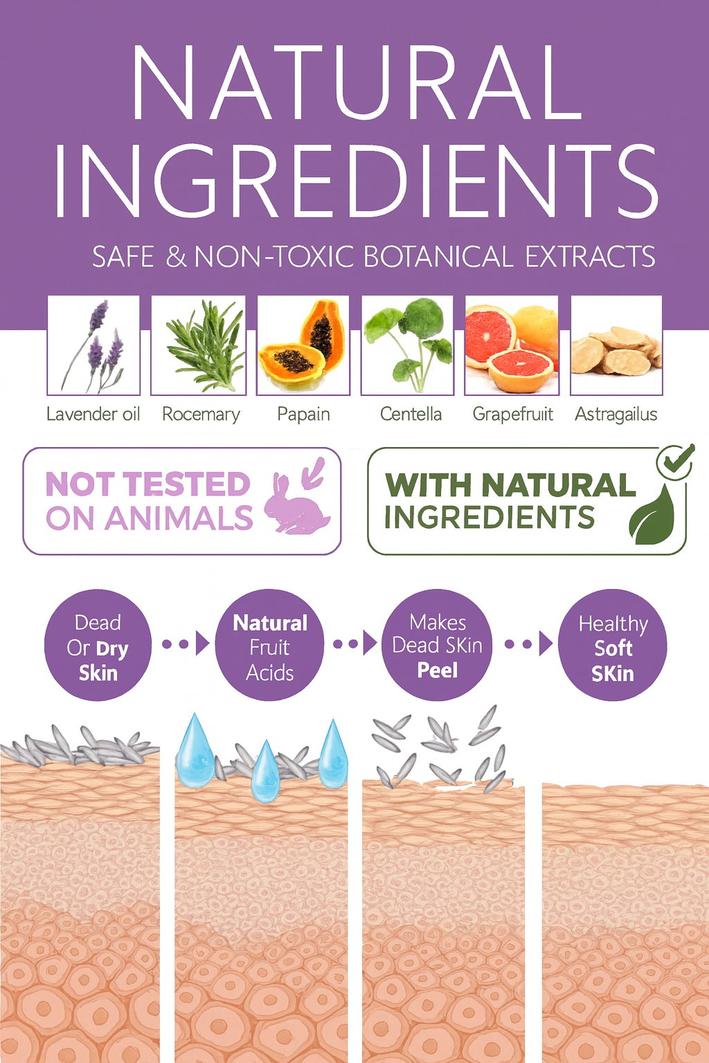 12 Lavender Exfoliating Foot Mask Socks