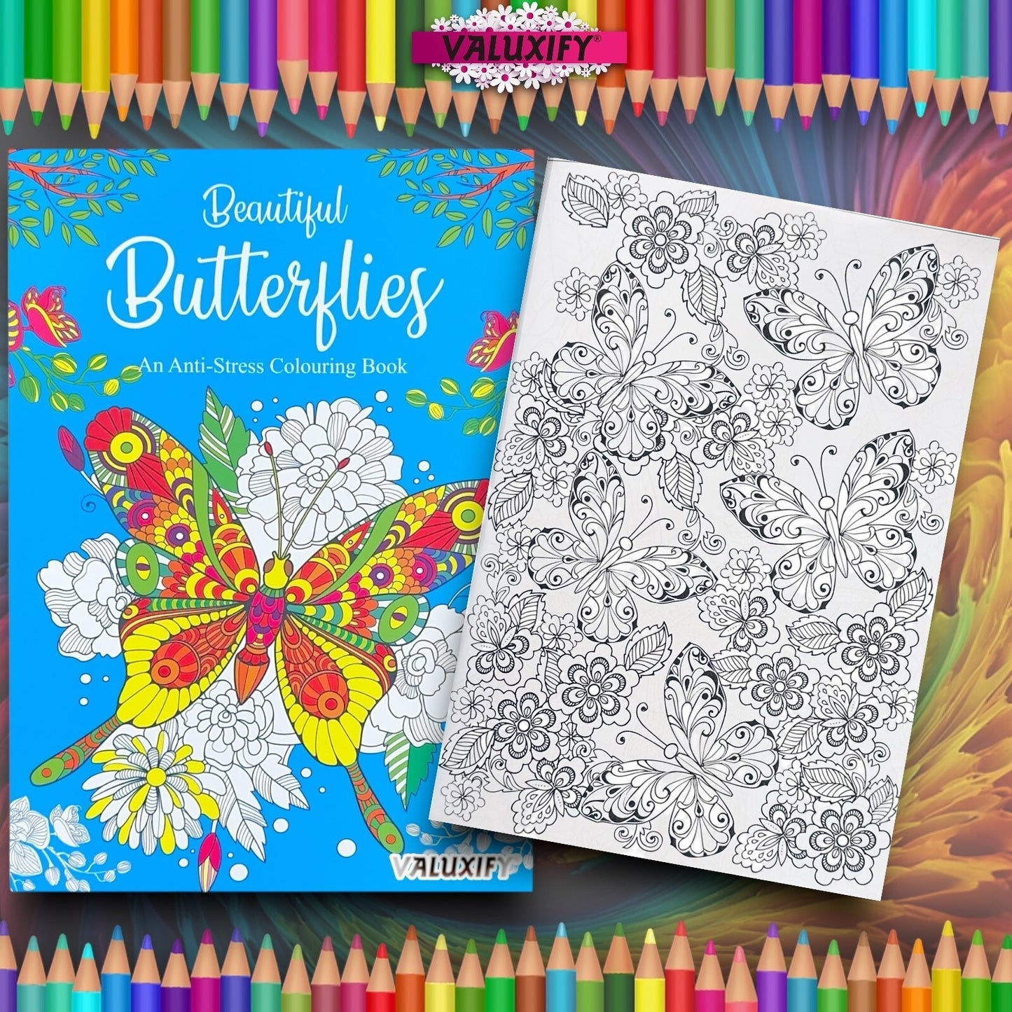 2 | Adult Colouring Books Mindfulness Relax Your Mind Colour Therapy Relaxing