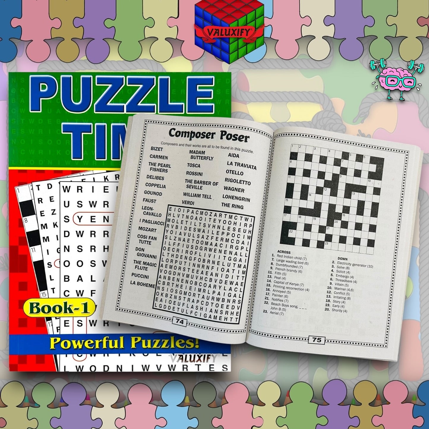 2 | Puzzle Word Search Book - Word search Puzzle Time 225 Powerful Puzzles Adult