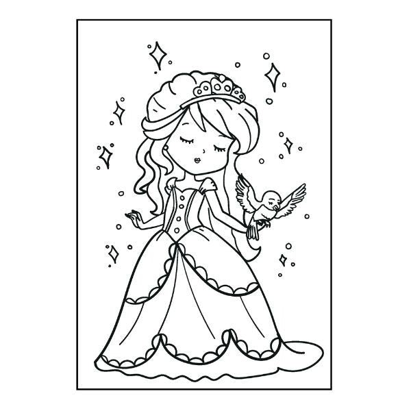 GIRLS KIDS COLOURING BOOK | MY PRETTY PRINCESS & BALLERINA| 40 PAGES | A4