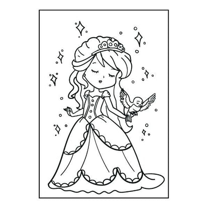 GIRLS KIDS COLOURING BOOK | MY PRETTY PRINCESS & BALLERINA| 40 PAGES | A4