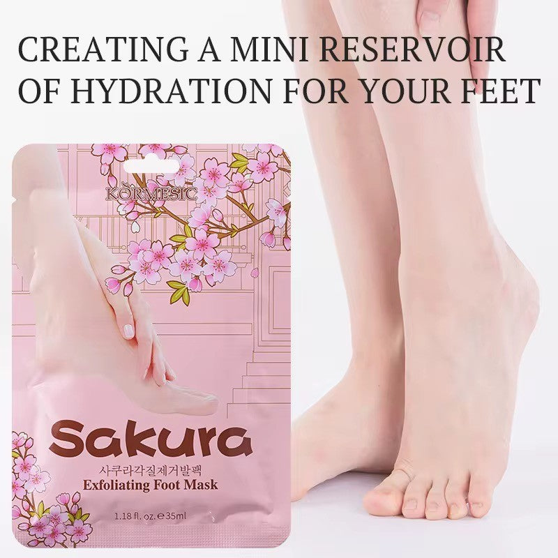 3x Cherry Exfoliating Foot Peel Masks