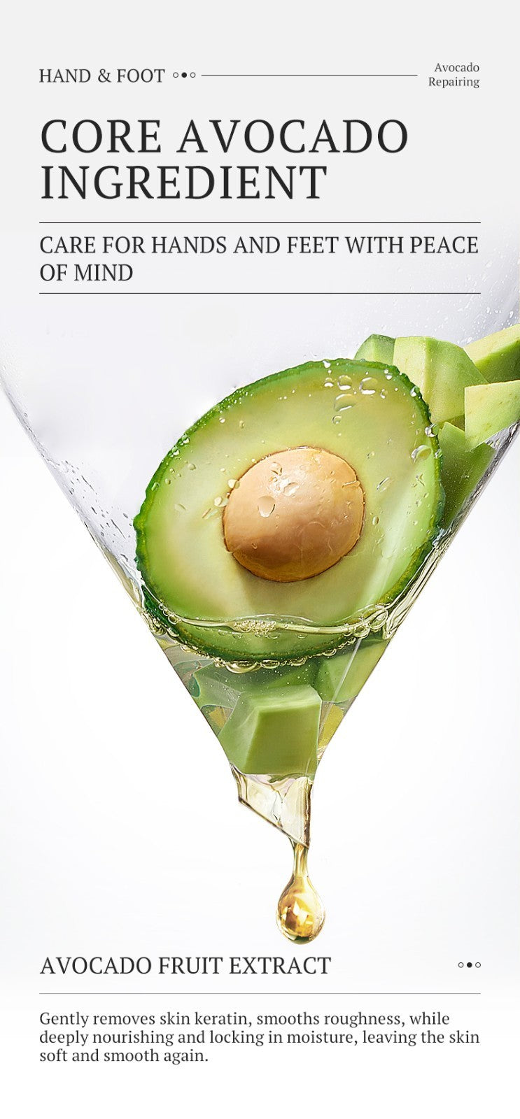 3x Avocado Moisturising Repair  Hand Mask Gloves