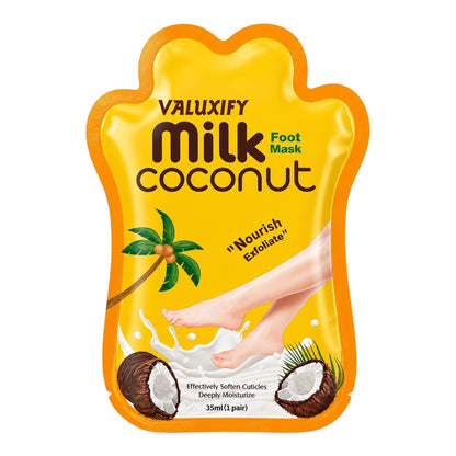 Milk Coconut Foot Mask Hydrating Foot Peel Moisturising Repair Dry Cracked Heels