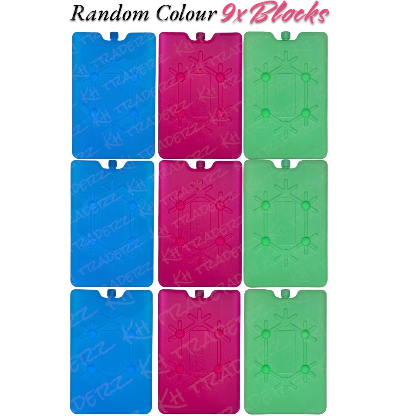 3X Freezer Blocks For Cool Cooler Bag Ice Packs For Lunch Box Picnic Reusable