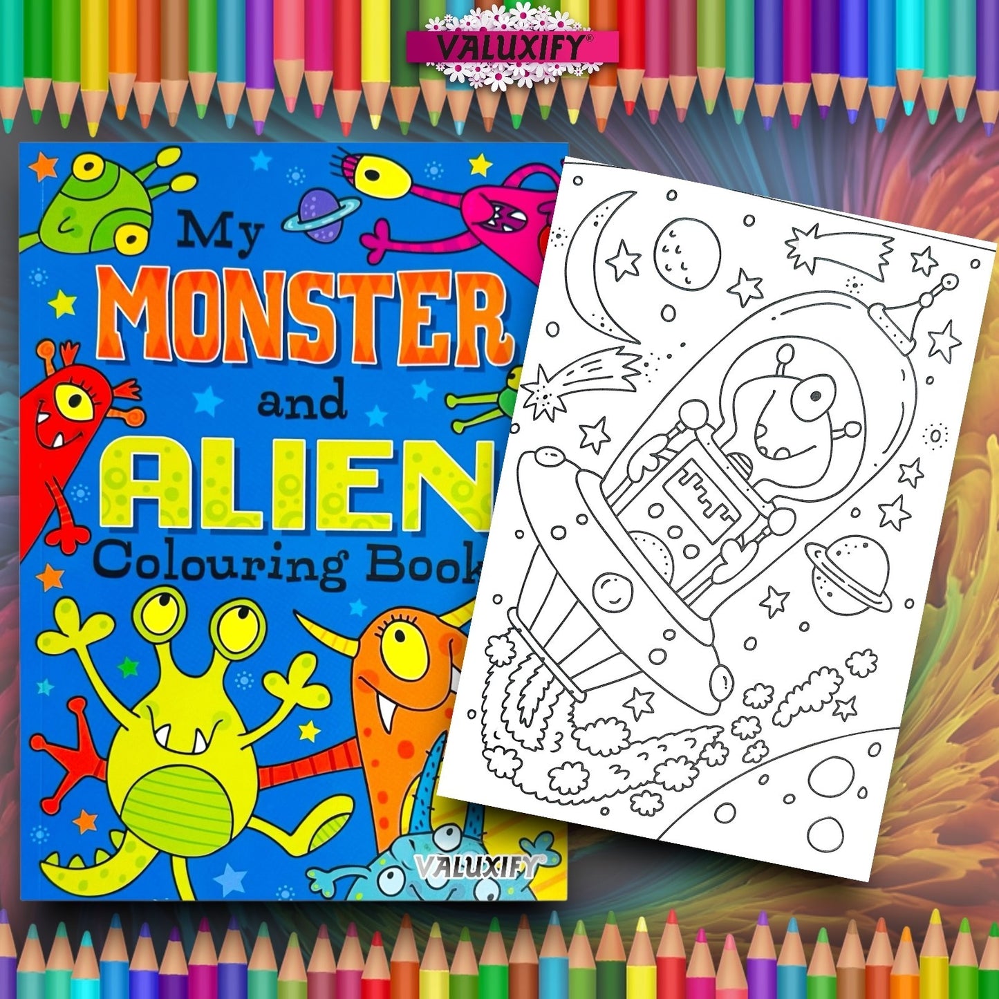 Big Dino, Monster & Aliens | Book Set | 27×20cm