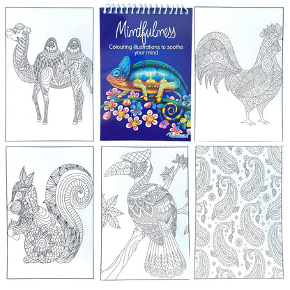 Adult Anti Stress Colouring Book Happy Love Mindfulness Tranquil Relaxing Colour