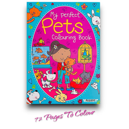 KIDS COLOURING BOOK PERFECT PETS