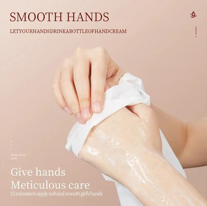 Rose Hand Mask Whitening Moisturising Gloves Dry Cracked Hands Repair Hydrating