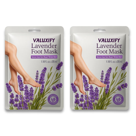 2 x Exfoliating Foot Peel Sock Mask Lavender Baby Soft Feet Removes Dead Skin