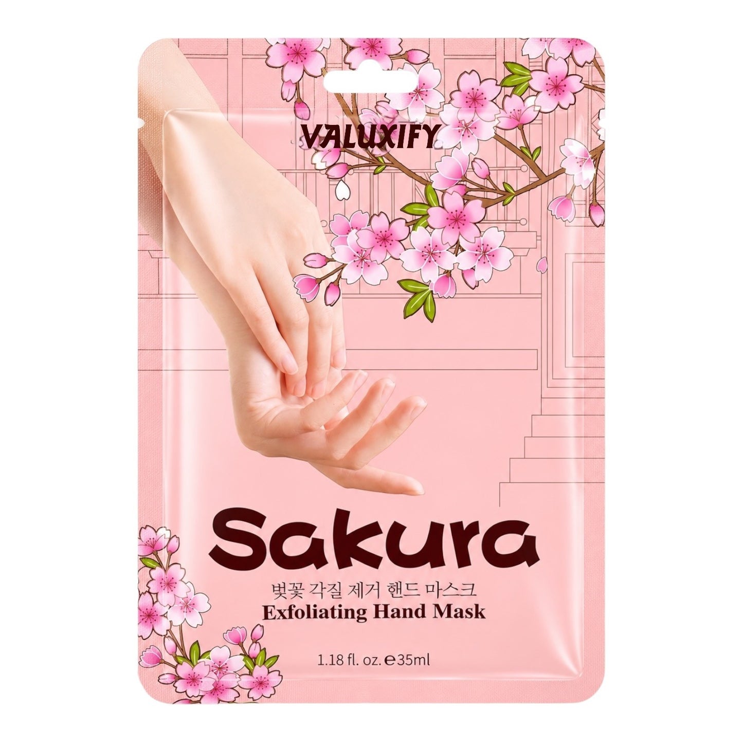 Sakura Hand Mask Exfoliating Hydrating Repair Dry Cracked Hands Treatment