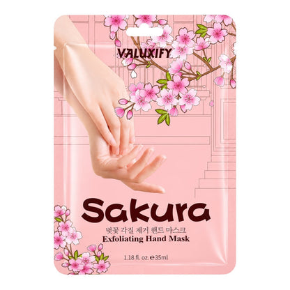 Sakura Hand Mask Exfoliating Hydrating Repair Dry Cracked Hands Treatment