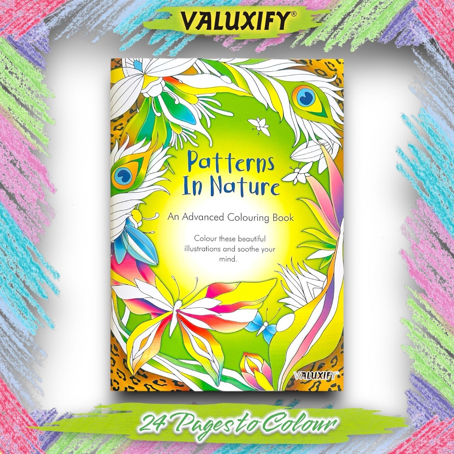 Adult & Teen Advanced Colouring Books – Stress Relief Art Therapy Patterns