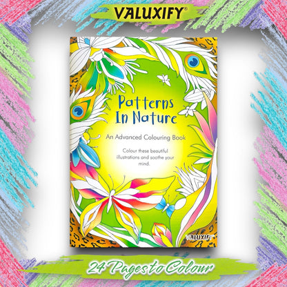 Adult & Teen Advanced Colouring Books – Stress Relief Art Therapy Patterns