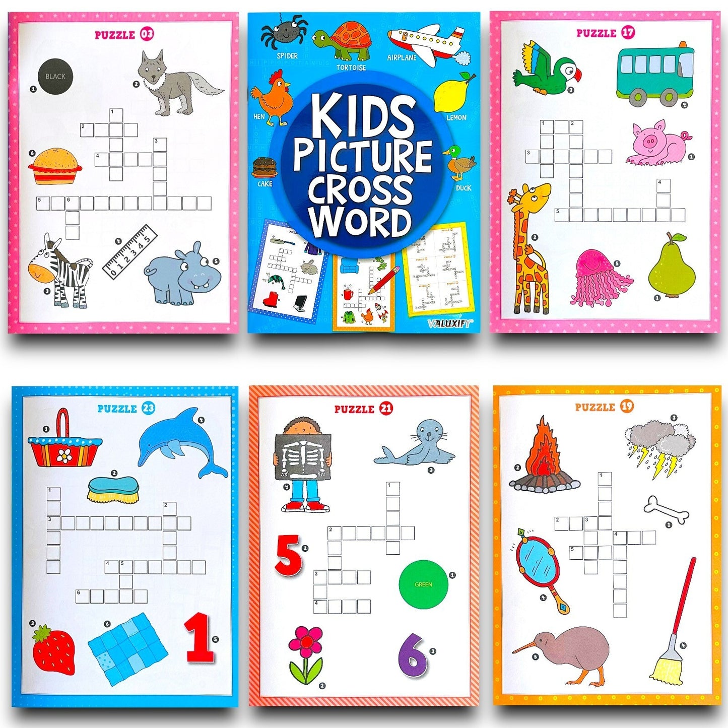 Kids Children Puzzle Activity Book Learning Book Girl Boys Word Search | Maze