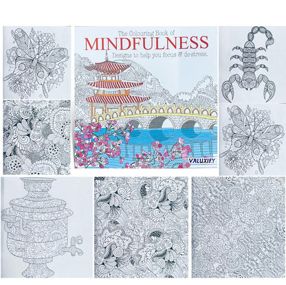 Adult Anti Stress Colouring Book Happy Love Mindfulness Tranquil Relaxing Colour