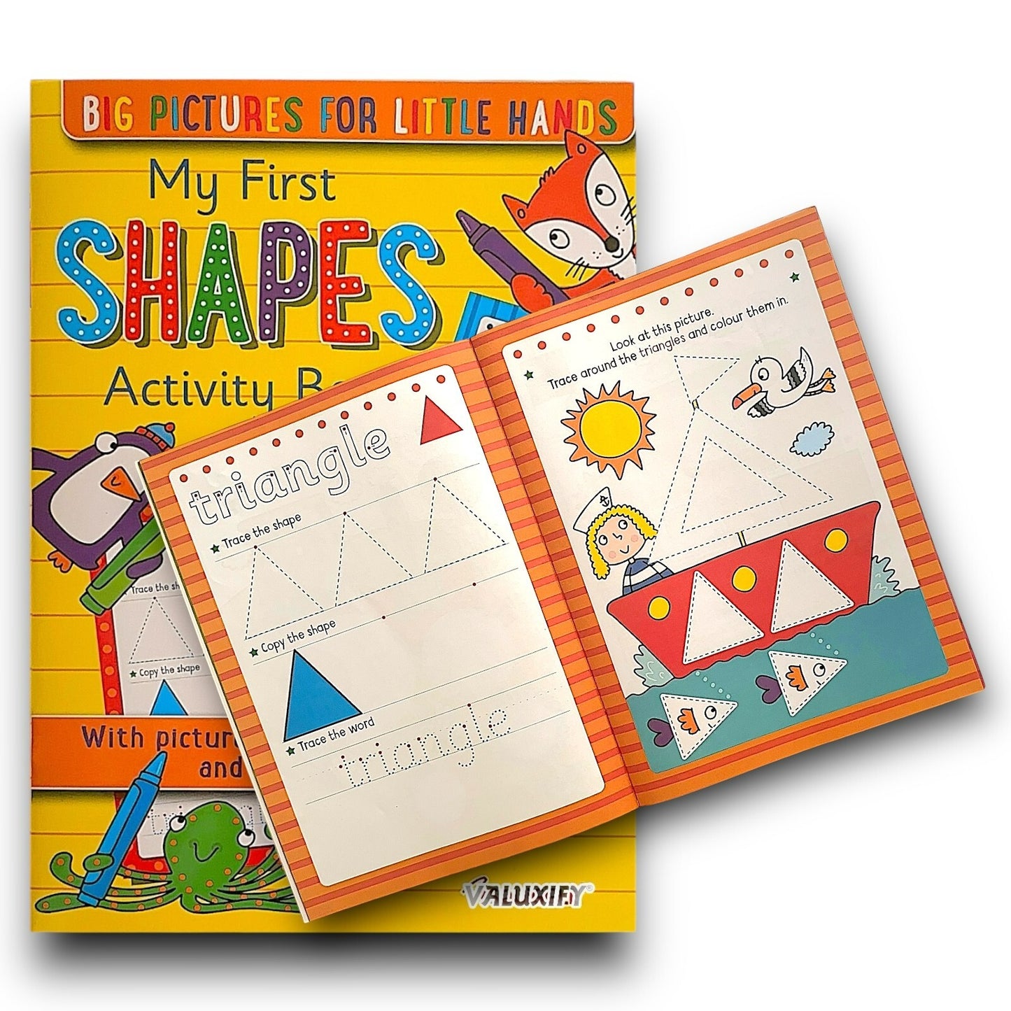 6X KIDS ACTIVITY FIRST LEARNING BOOKS WORDS OPPOSITES ANIMALS ABC 123 SHAPES