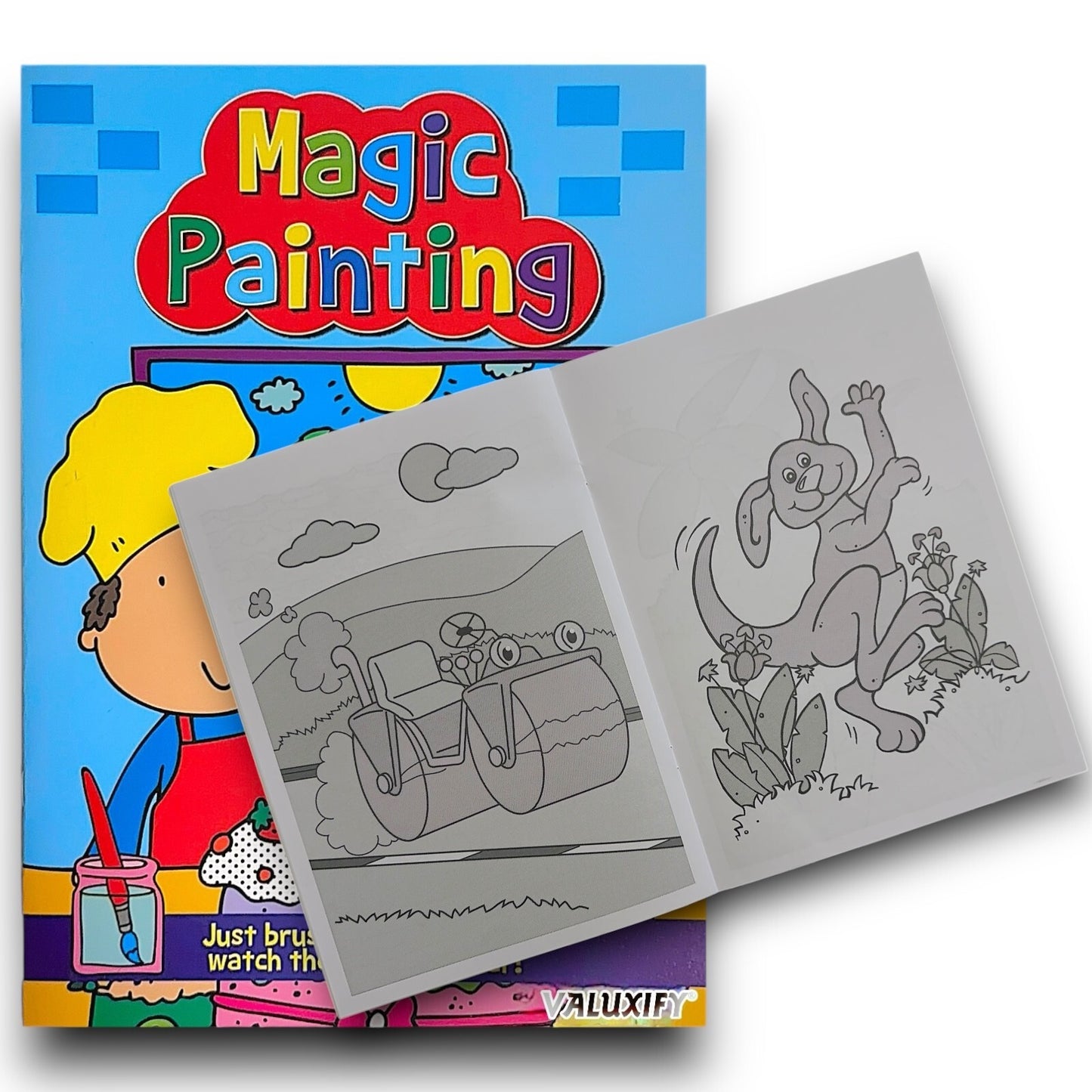 2 | Kids Magic Painting Colouring Books - Just Use Water | A4 Size