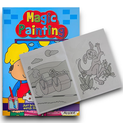 2 | Kids Magic Painting Colouring Books - Just Use Water | A4 Size