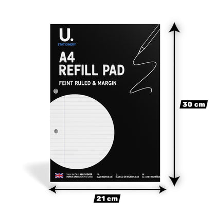 6x A4 Ruled Refill Pads | 130 Pages