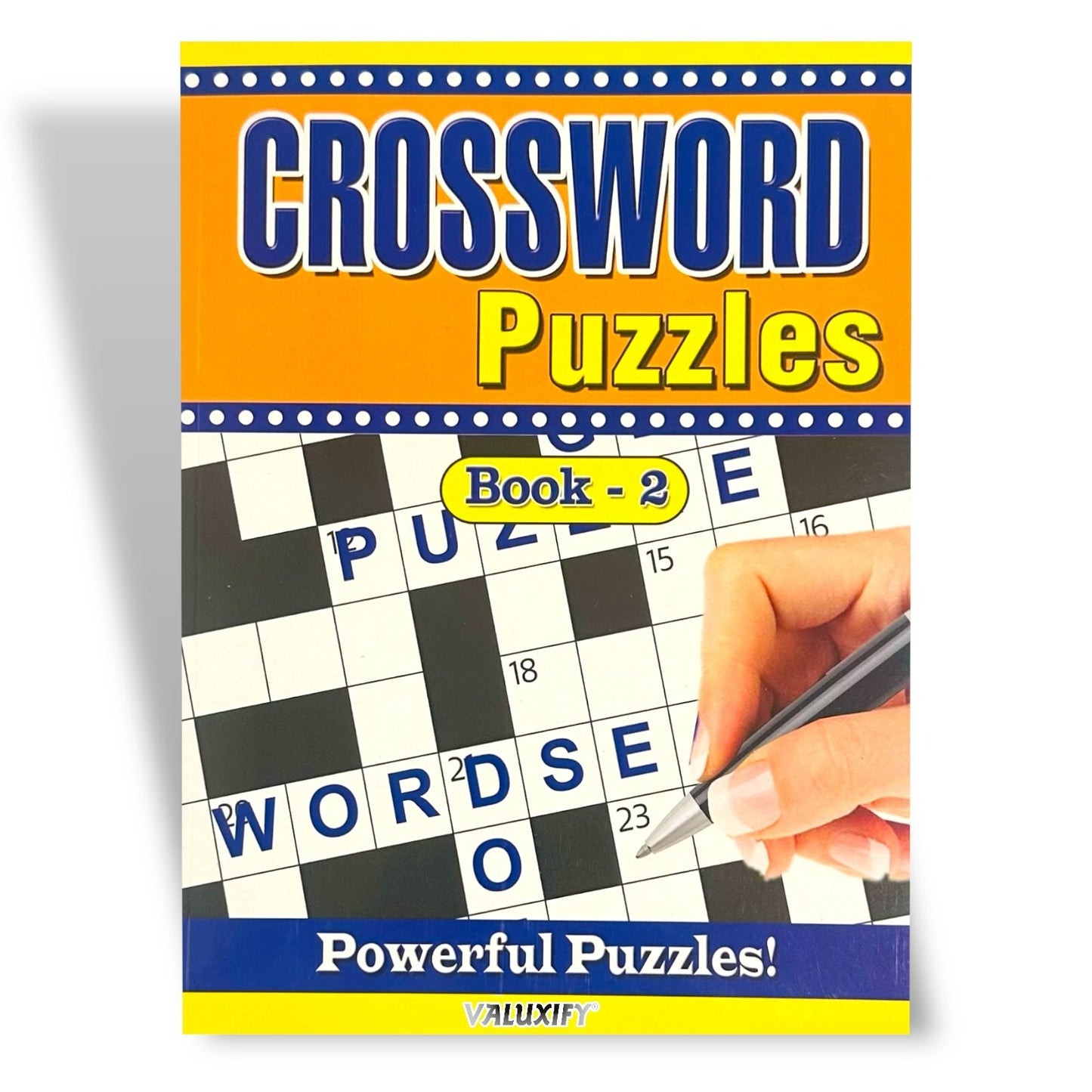 2 | Crossword Puzzles A4 Large Print Puzzle Book Trivia Fun Adult Children Brain