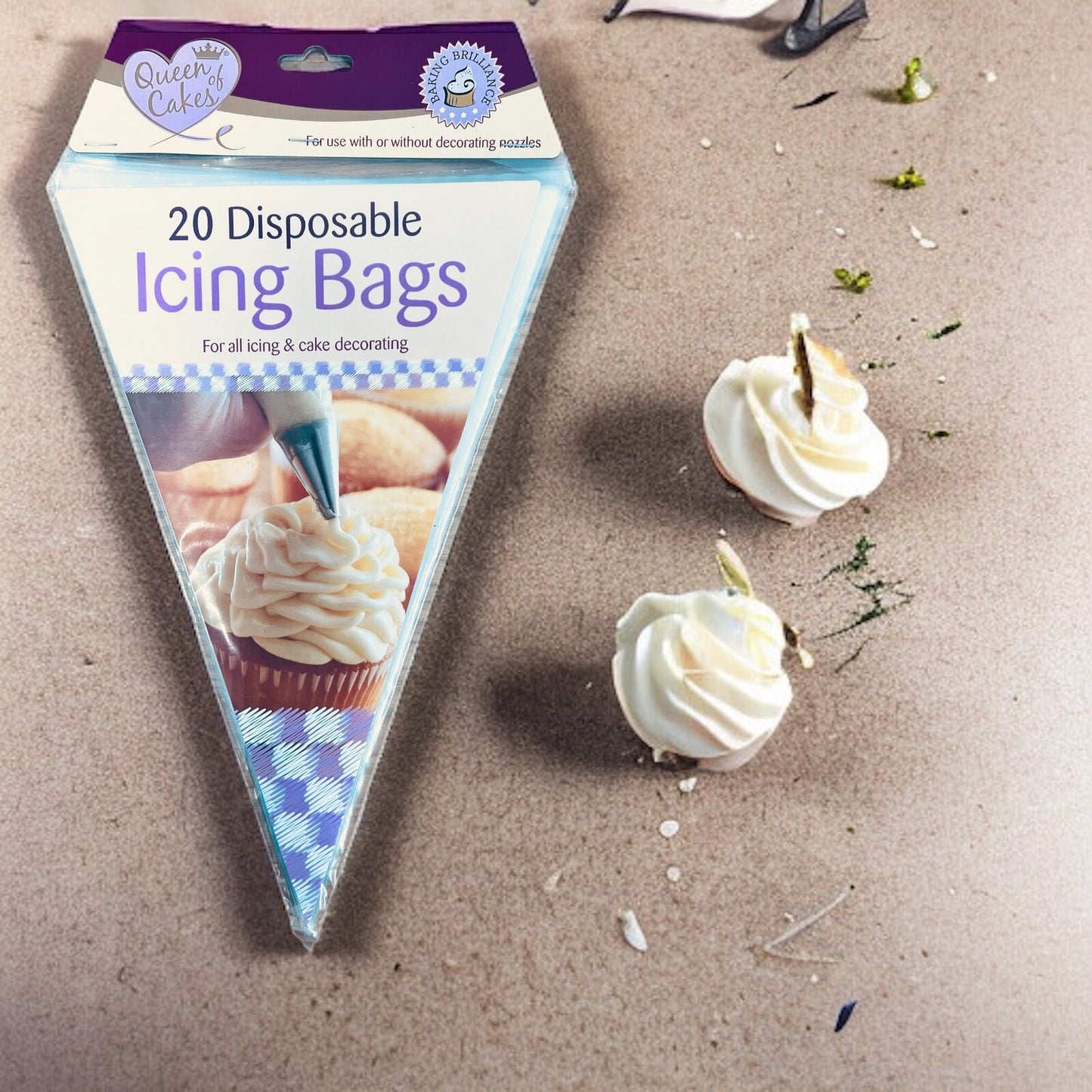 Icing Bags DisposableCake Tools Sugar craft Cupcake Piping Pastry ( 40 Bags )