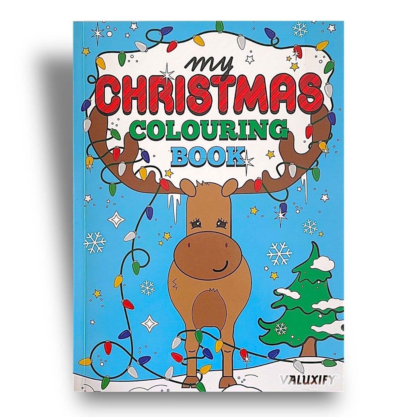 Christmas Colouring Book Kids Children Books Activity Sticker Woobly Eyes